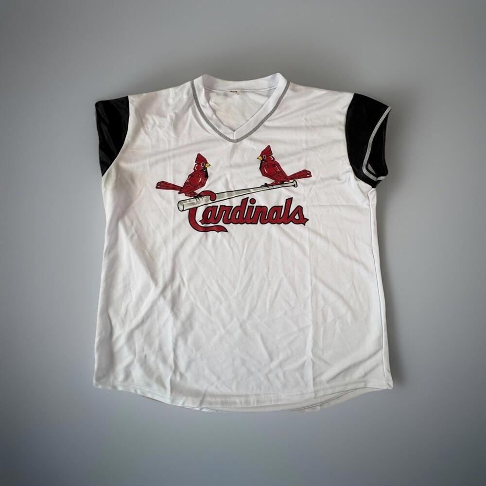 Cardinals Womens St. Louis Cardinals Fan Jersey Size XL Lightweight Sparkle Trim
